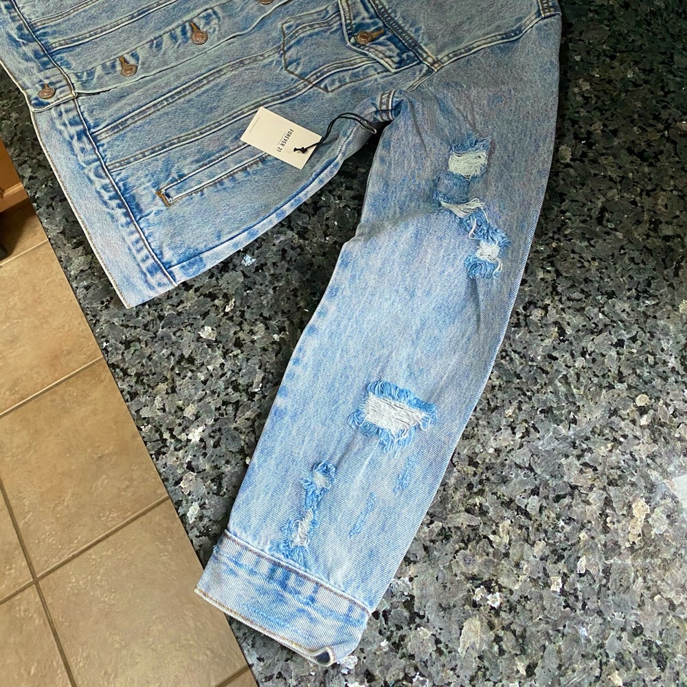 Distressed Denim Jacket - Picture 7 of 9